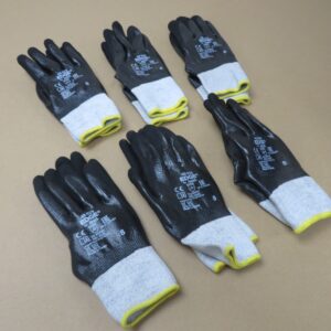 Ansell Size - 8/M - 48-929 Nitrile Mechanical Gloves - Grey/Black LOTI